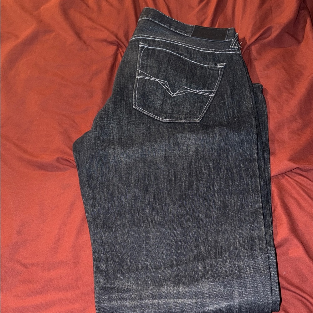 Guess Men's Dark Blue Straight Jeans